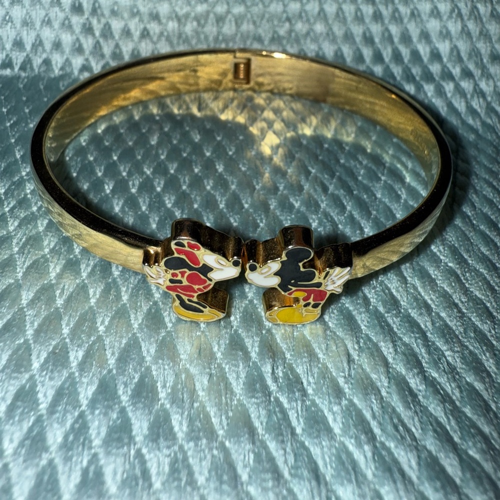 Disney Gold Mickey and Minnie Bracelet